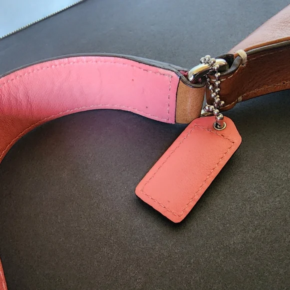 Coach Hampton Herringbone Slim Hobo - Leather, Suede, & Tweed, EUC, 2007, F11214 - Picture 6 of 15